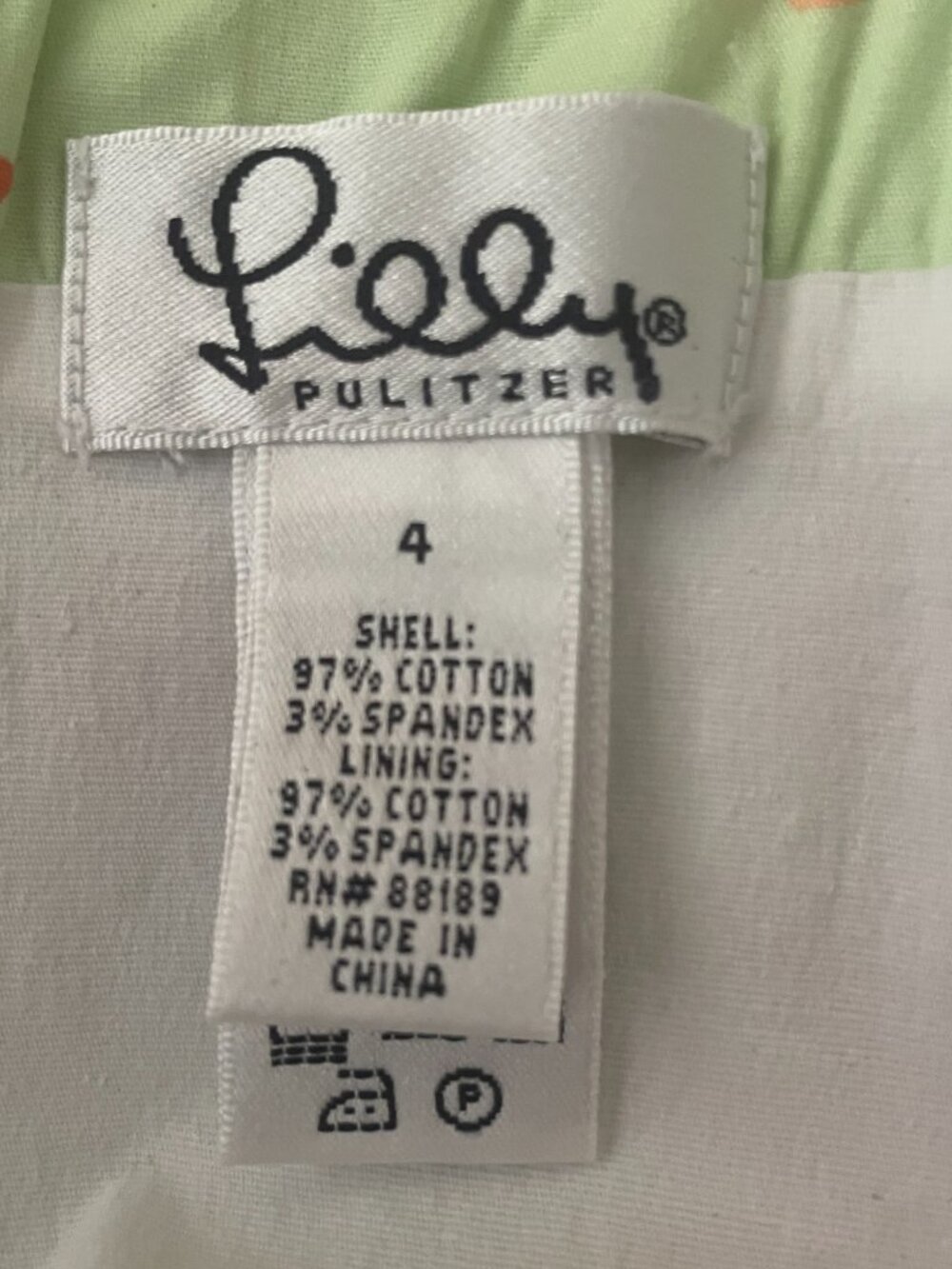 Lilly Pulitzer spaghetti strap dress. Butterfly Theme Size 4 Cotton - Picture 4 of 10